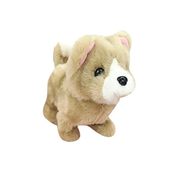 JAWSEU Chien Interactif - Peluche Jouet Électrique, Chien de Jouet électrique de Simulation de Marche et daboiements, Jouet e