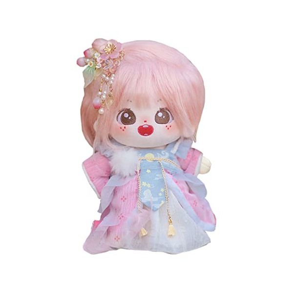 niannyyhouse Poupée en peluche de 20 cm, corps en peluche humanoïde nu sans attribut 20,3 cm corps normal vêtements vêtements