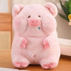 XDDBBB Peluches Cochon Rose en Peluche, Animal en Peluche, poupée Cochon Pelucheux, Oreiller câlin pour Fille, Cadeau danniv