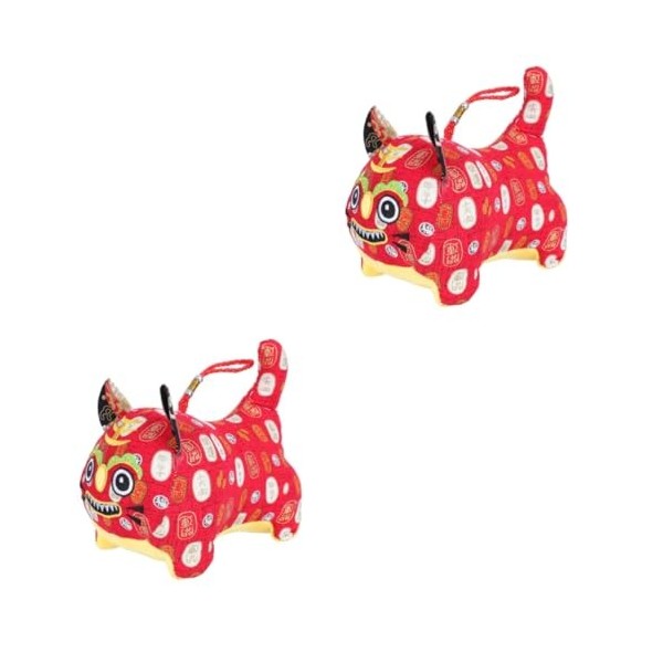 PRETYZOOM 1 Pc Année De La Poupée Tigre 2022 Nouvelle Année Animaux Tigre Poupée Cadeau De Nouvel an Feng Shui Figurines d An