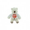 Sweety-Toys 6076 Ours en peluche I Love You Turquie Blanc 25 cm