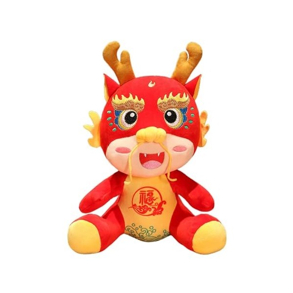 Shenrongtong Animal en Peluche Mascotte Dragon 2024, Pendentif Mascotte, poupée de Dessin animé, Dragon du Zodiaque, Animaux 