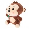 ERINGOGO Peluche Adorable Jouet De Singe Oreiller Animal des Bois Jouet De Poupée De Singe Cadeaux Singe Câlin Poupée Singe D