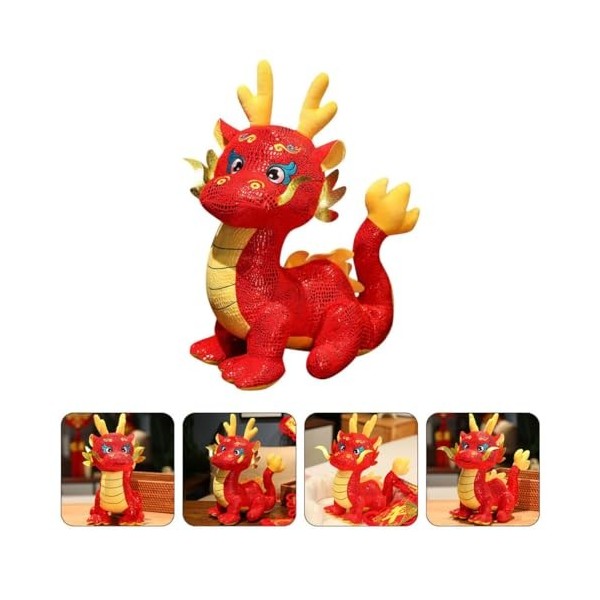 VICASKY Dragon en Peluche Jouet Dragon Animaux en Peluche Peluche Dragon Jouet Dragon Nouvel an Jouet en Peluche Dragon Migno