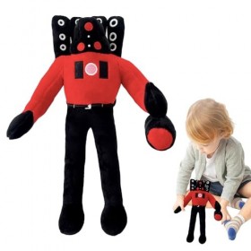 POPOYU Titan – Jouet en peluche pour homme haut-parleur Skibidi – Figurine en peluche en peluche Skibidi – Poupée en peluche 