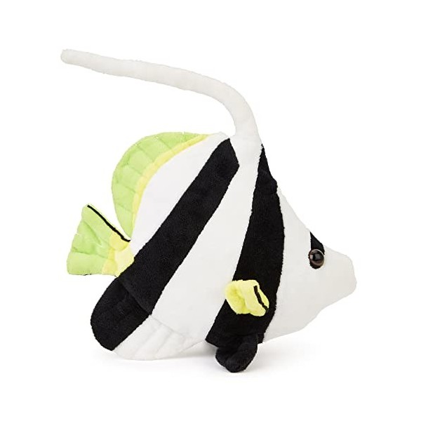 Zappi Co Peluche pour Enfants Doux Câlin Rayé Blanc Poisson Ange 22cm Animaux Safari Collection Peluche Teddy New Born Chil