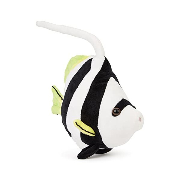 Zappi Co Peluche pour Enfants Doux Câlin Rayé Blanc Poisson Ange 22cm Animaux Safari Collection Peluche Teddy New Born Chil