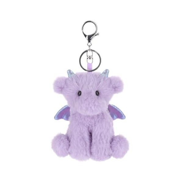 Apricot Lamb Cute Toys Porte-clés souple en peluche pour sac à main, sac à dos, sac à main 12,7 cm , vert