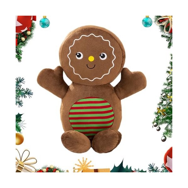 TESAY Animaux en Peluche de Noël pour - Oreiller de Jet de d’épice - Oreiller en Peluche – Peluche de Noël à câliner pour Voi