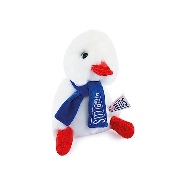 Doudou et Compagnie - Cocorico Equipe de France Paris 2024- Licence Officielle des Jeux Olympiques - Peluche Blanche Avec Ech