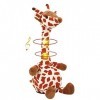 HanYing Animal en Peluche avec Enregistrement Vocal - Girafe parlante dansante, Jouet denregistrement et répétition avec écl