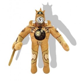 NEZIH [Nouveau] Série de Toilettes Skibidi – Peluche Skibidi Titan Clockman, poupée en Peluche Monstre de Toilettes Skibidi, 