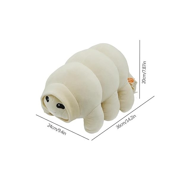 Jouet en Peluche Tardigrade | Poupée en Peluche D’Animal D’Ours D’Eau Laid | Oreiller Doux De Dessin Animé pour Enfant | Créa