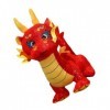 Toyvian Poupée Mascotte Dragon Chinois en Peluche Jouet Dragon du Nouvel an Poupée en Peluche Dragon Peluche du Nouvel an Chi