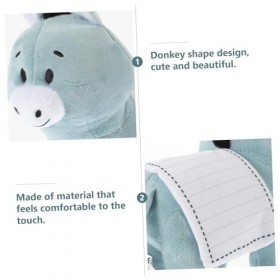 PRETYZOOM Poupée Âne en Peluche Oreiller en Peluche Âne Figurine Danimal en Peluche Jouet De Sommeil pour Bébé Peluche en Pel