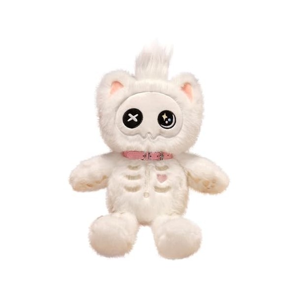 Gosimida Peluche Chat Squelette - Jouet de Figurine danimal en Peluche de Chat de Dessin animé danime,Jouet de Figurine da