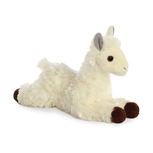 Aurora, 31744, Mini Flopsies Lama, 20 cm Cuddly Llama Peluche, Blanc