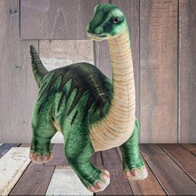 PMS VFM - Diplodocus réaliste en Peluche de 30,5 cm Très détaillé Super Doux en Tissu Vert Jouets dhistoire Naturelle pour E