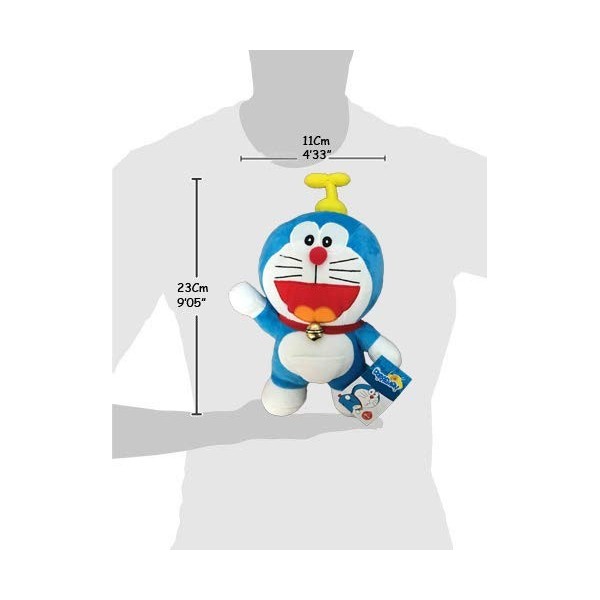 Doraemon Peluche de Chat Robot avec HELICE Version 20cm - Original et Officiel