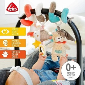 Fehn Bruno 060218 Spirale dActivités en Tissu pour Saisir et Palper - Pour Bébé et Tout-Petits dès 0&nbsp;Mois - Taille 30&nbsp;cm