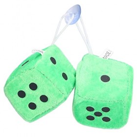 SUNGOOYUE Dés Suspendus, 12pcs Dés Souples à la Mode Dés Décoratifs en Peluche Floue Mignon Sac Pendentif Poupées Poupées et 