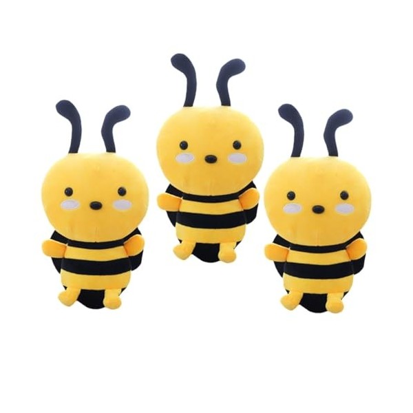 VICASKY Poupée dabeille en Peluche 2 Pièces Oreiller Câlin Voitures pour Enfants Jouet Animal en Peluche Décor De Ruche Sall