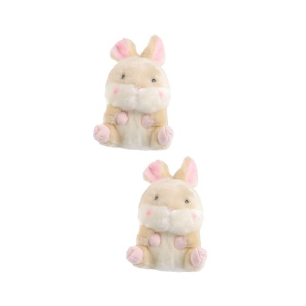 VICASKY Jouet en Peluche Oreiller Câlin en Peluche Nouveauté Enfants Oreiller Décoratif Enfants Animaux en Peluche Lapin Flou