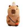 Yokawe Animal en Peluche Doux Capybara, poupée en Peluche Capybara en Coton Moelleux avec Sac à Main, Peluche Mignonne pour E