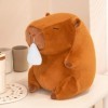 Vesone Peluches Capybara Mignonnes,Mignon et Adorable Capybara Plushies Jeter Oreiller - Poupées en Peluche Capybara au Nez D