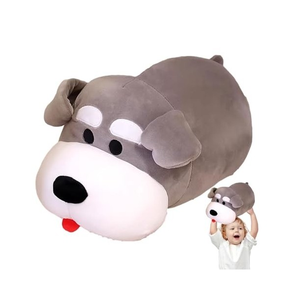 Tioheam Oreiller pour Chien réaliste | Oreiller en Peluche pour Chien Doux | Oreillers câlins, Oreiller en Peluche de Chien r