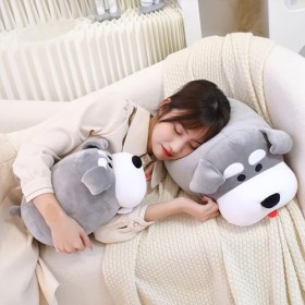 Tioheam Oreiller pour Chien réaliste | Oreiller en Peluche pour Chien Doux | Oreillers câlins, Oreiller en Peluche de Chien r