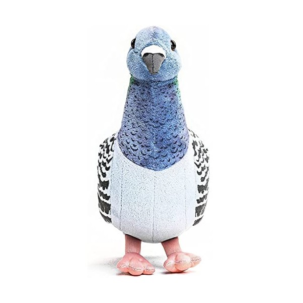 Uni-Toys - Colombe Bleu/Gris- 20 cm Hauteur - Oiseau - Peluche, Doudou