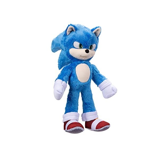 Sonic The Hedgehog- Peluche, 412634-PB, Sonic Plush, 5.6 x 5.4 x 14 inches