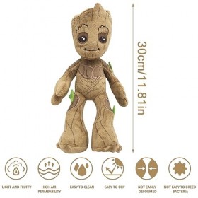 CBOSNF Groot Poupée 30CM Jouets Peluche Petit Arbre Doll,Groot Peluche Jouet,Doux pour Voiture Décoration,Peluche Toy,Dessin 