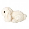 Uni-Toys - Lapin bélier Blanc, couché - 18 cm Longueur - Lièvre, Animal de la forêt - Peluche, Doudou