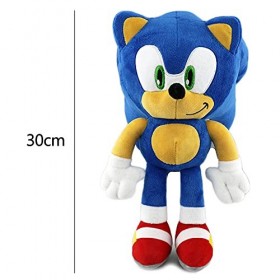 Sonic Peluche Jouets, Sonic Peluche Poupée, Enfants Dessin Animé Poupée Mignon Peluche Jouet Mini Figure Peluche Mignon Couss