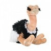 Wild Republic Republic-12251 Peluche Autruche dAfrique Cuddlekins, Jouets, 30cm, Noir et Blanc