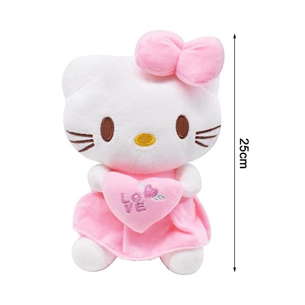 LGQHCE Poupée en Peluche, Hello K-Itty Peluche Jouet, Poupée en Peluche de Dessin Animé pour Enfants, Hello K-Itty Dessin Ani