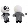 Guijiyi Peluche Nightmare Before Christmas Remplie de Poupée Jack Skellington 8" Plush Doll Cadeaux de Noël Cadeaux pour Les 