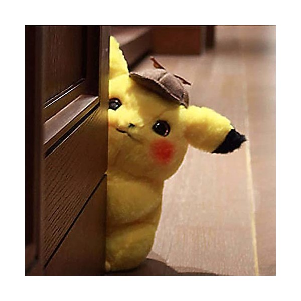 YANI Pikachu Peluche Peluche, Pokemon détective Pikachu, Mignon Anime poupée Peluche, Jouet Cadeau pour Enfants, Pikachu Japa