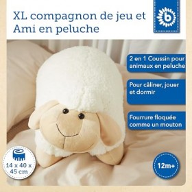 Bieco Grand Mouton en Peluche | 45cm Peluche Geante XXL | Gros Doudou Geant Grosse Peluche XXL Geant Gros Nounours en Peluche