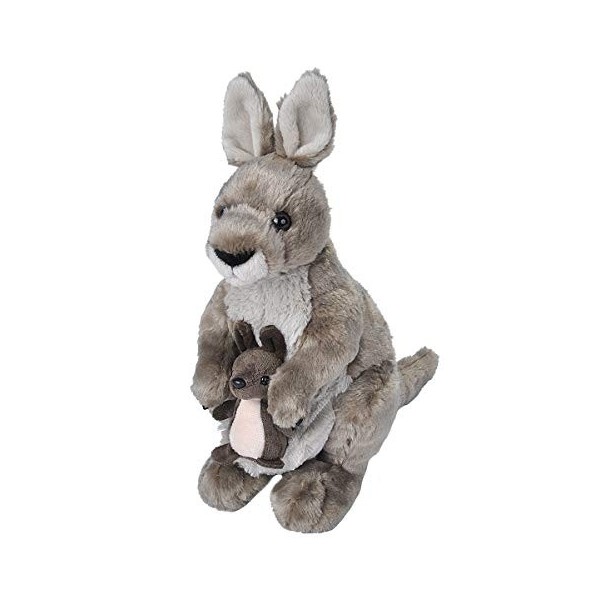 Wild Republic Cuddlekins Kangourou, Animal en Peluche, 30 cm, Cadeau pour Bébés, Peluche Écologique, Rembourrage Fabriqué à P