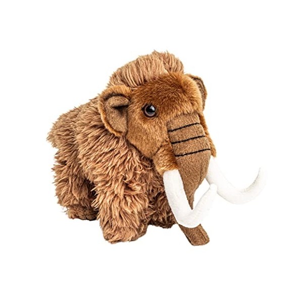 Uni-Toys - Mammouth - 16 cm Hauteur - Mammut, Animal Sauvage préhistorique - Peluche, Doudou