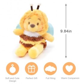 Hilloly Peluche lourson Jaune Win-Nie Peluche Abeille Jouet de Poupée en Peluche,Puuh Plush Toy,Cartoon Animal Dolls Plush T