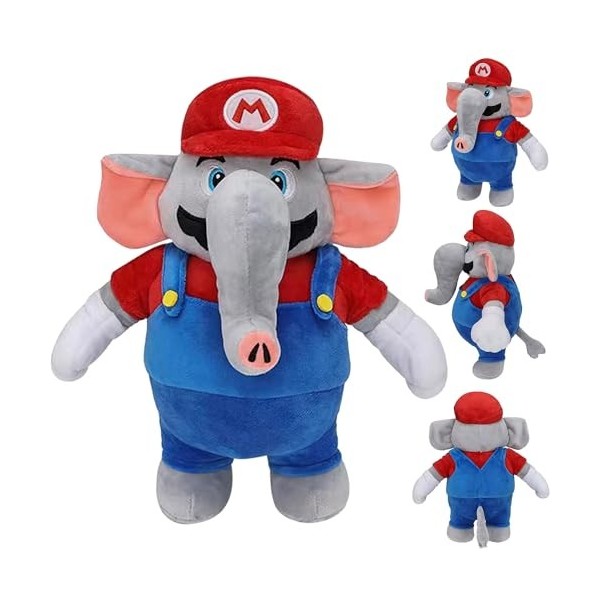 Peluche Super-Mario éléphant, 27cm Su-per-Mario Elephant Plush Toy, Su-per-Mario Elefant Plüsch, Magic Elephant Plüsch Spielz