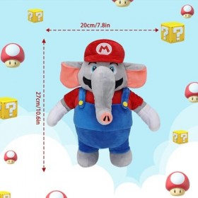 Peluche Super-Mario éléphant, 27cm Su-per-Mario Elephant Plush Toy, Su-per-Mario Elefant Plüsch, Magic Elephant Plüsch Spielz