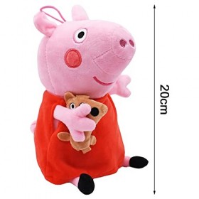 Ksopsdey Peluche Peppa Animal Poupée Peluche Douce Plush Toys Doudou Poupée de Chiffon Cadeau danniversaire Et de Noël Migno