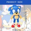 WKxinxuan Sonic Peluche, Peluche Sonic The Hedgehog, 1Pcs 30CM Peluches Doudou Sonic,Cadeaux Anniversaire pour Les Enfants