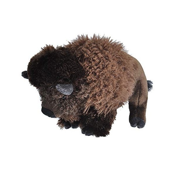 Wild Republic Cuddlekins Bison, Animal en Peluche, 30 cm, Cadeau pour Bébés, Peluche Écologique, Rembourrage Fabriqué à Parti