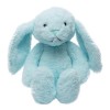 2iX - Doudou lapin - Peluche lapin - Peluche 35 cm - 27 cm assis bleu 